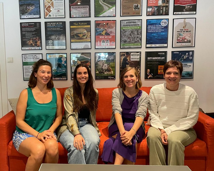 EU staff team sitting on couch